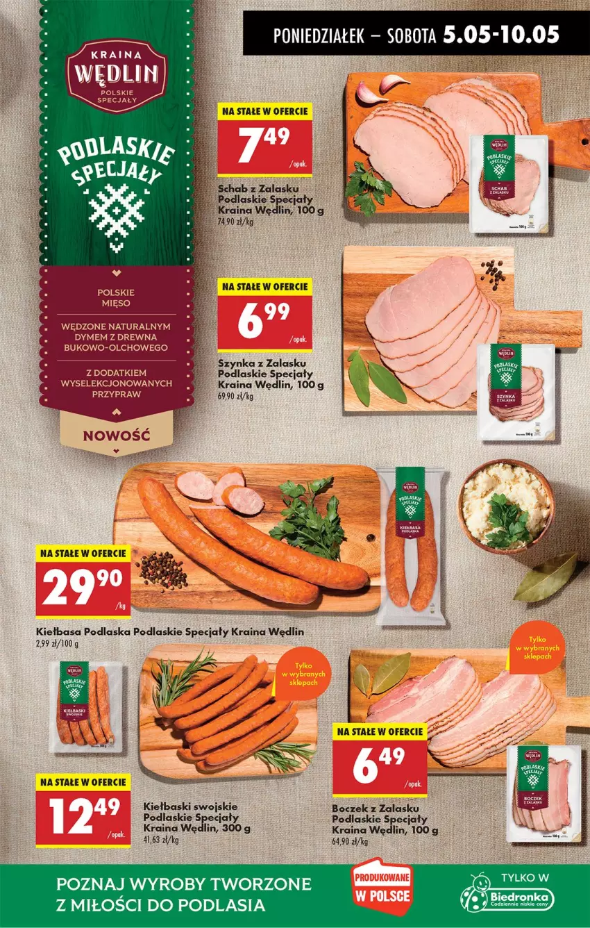 Gazetka promocyjna Biedronka - Od Poniedziałku - ważna 05.05 do 10.05.2025 - strona 30 - produkty: Boczek, Fa, Gin, Jaja, Podlaski, Szynka
