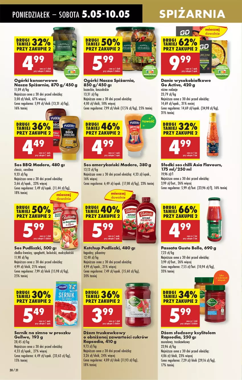 Gazetka promocyjna Biedronka - Od Poniedziałku - ważna 05.05 do 10.05.2025 - strona 37 - produkty: Bell, Fa, Ketchup, Ksylitol, Ogórki konserwowe, Pudliszki, Ser, Sok, Sos, Sos chilli, Spaghetti