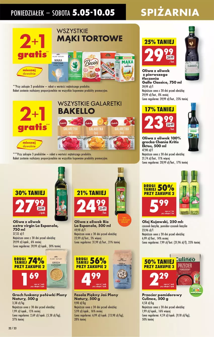 Gazetka promocyjna Biedronka - Od Poniedziałku - ważna 05.05 do 10.05.2025 - strona 39 - produkty: Bazyl, Bazylia, Czosnek, Fa, Fasola, Gala, Galaretki, Gin, Gra, Groch, Kujawski, Mąka, Olej, Oliwa, Oliwa z oliwek, Por
