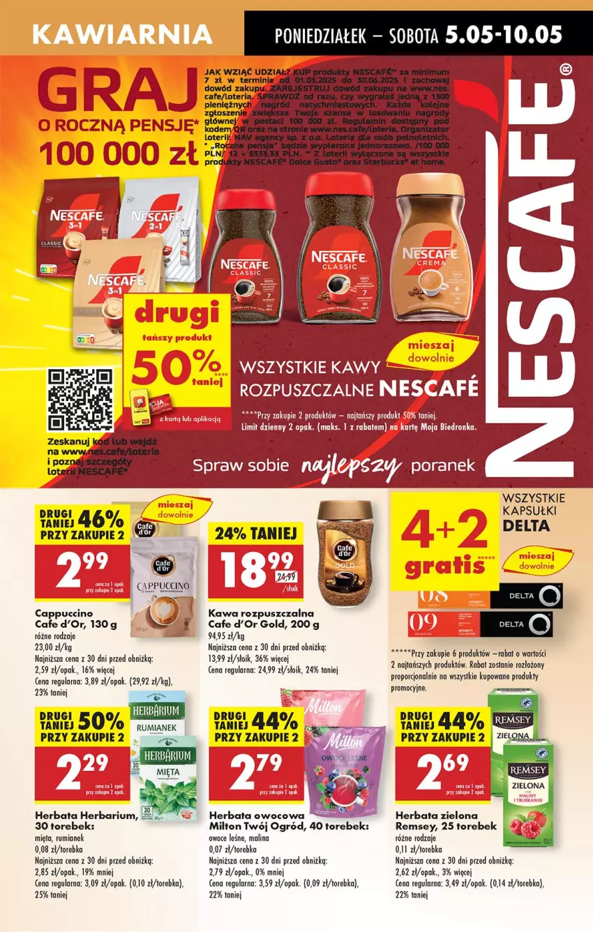 Gazetka promocyjna Biedronka - Od Poniedziałku - ważna 05.05 do 10.05.2025 - strona 40 - produkty: Cappuccino, Cif, Herbata, Herbata owocowa, Inka, Kawa, Kawa rozpuszczalna, Mięta, Ogród, Owoce, Por, Rum, Torebka
