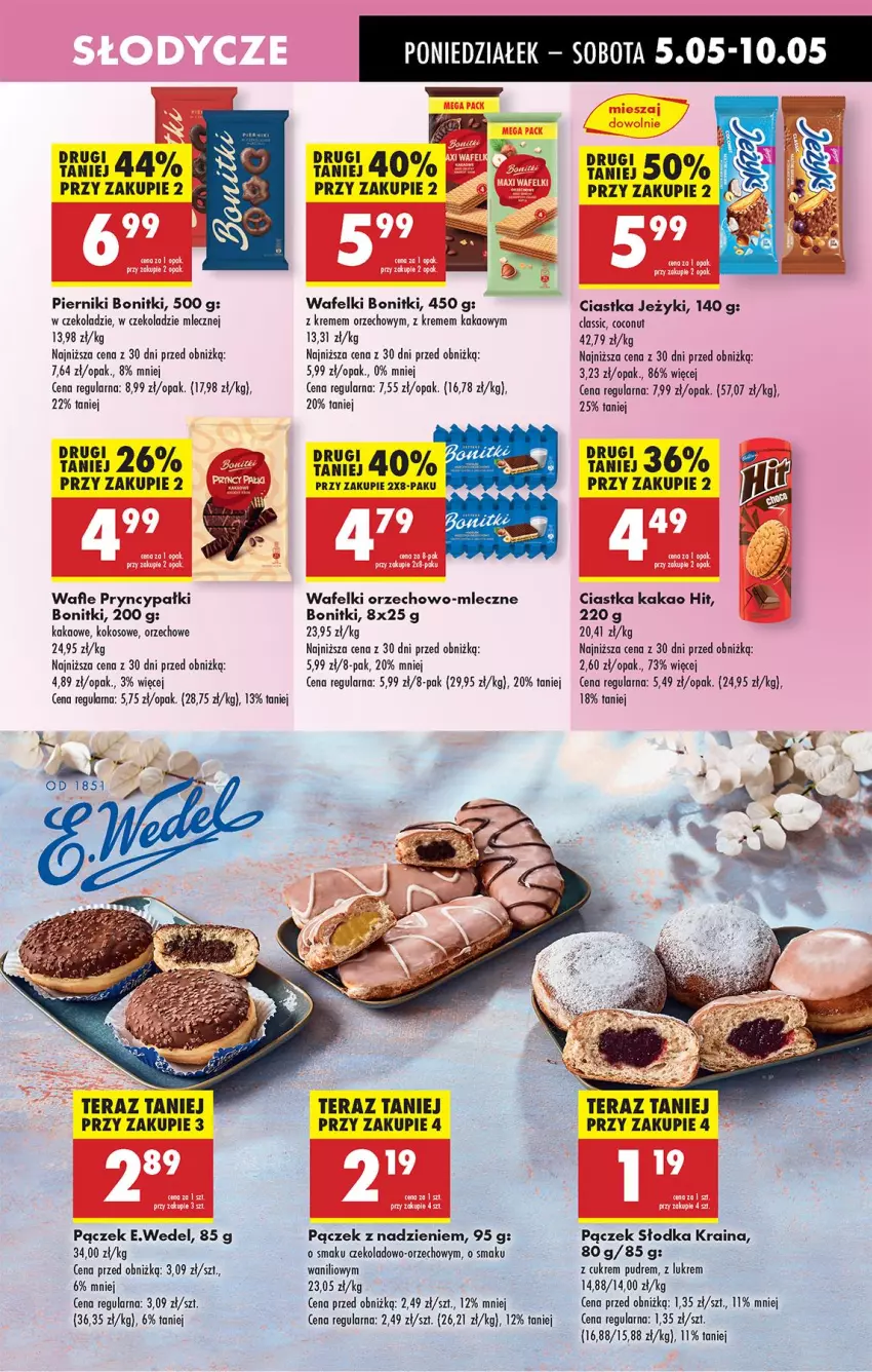 Gazetka promocyjna Biedronka - Od Poniedziałku - ważna 05.05 do 10.05.2025 - strona 46 - produkty: Bonitki, Ciastka, Jeżyki, Kakao, Kokos, Pączek, Piernik, Tera, Wafle