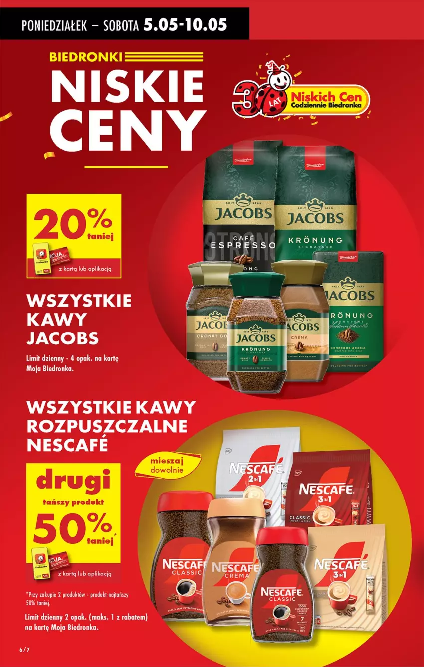 Gazetka promocyjna Biedronka - Od Poniedziałku - ważna 05.05 do 10.05.2025 - strona 6 - produkty: Jacobs
