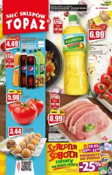 Gazetka promocyjna Topaz - Gazetka - Gazetka - ważna od 23.02 do 23.02.2022 - strona 1 - produkty: Kujawski, 7up, Mirinda, Pepsi, Schab wieprzowy, Waga, Napój, Olej