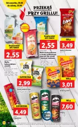 Gazetka promocyjna Lidl - Majówka - Gazetka - ważna od 30.04 do 30.04.2022 - strona 44 - produkty: Lajkonik, Beko, Chipsy, Pizza, Popcorn, Pringles, Lorenz, Grill, Masło, Krakersy