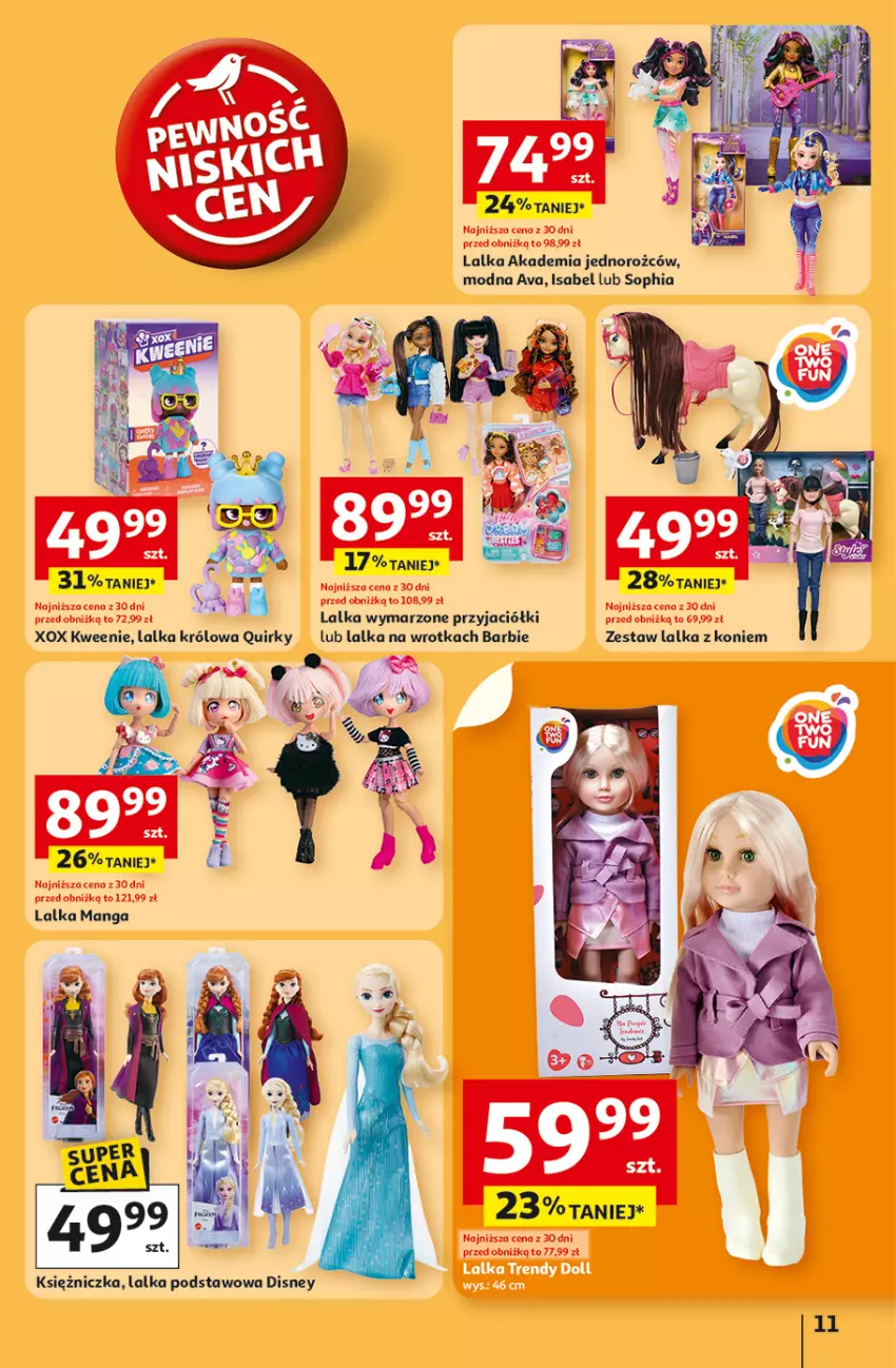 Gazetka promocyjna Auchan - Pewność niskich cen Hipermarket - ważna 30.10 do 05.11.2025 - strona 11 - produkty: Barbie, Disney, Lalka