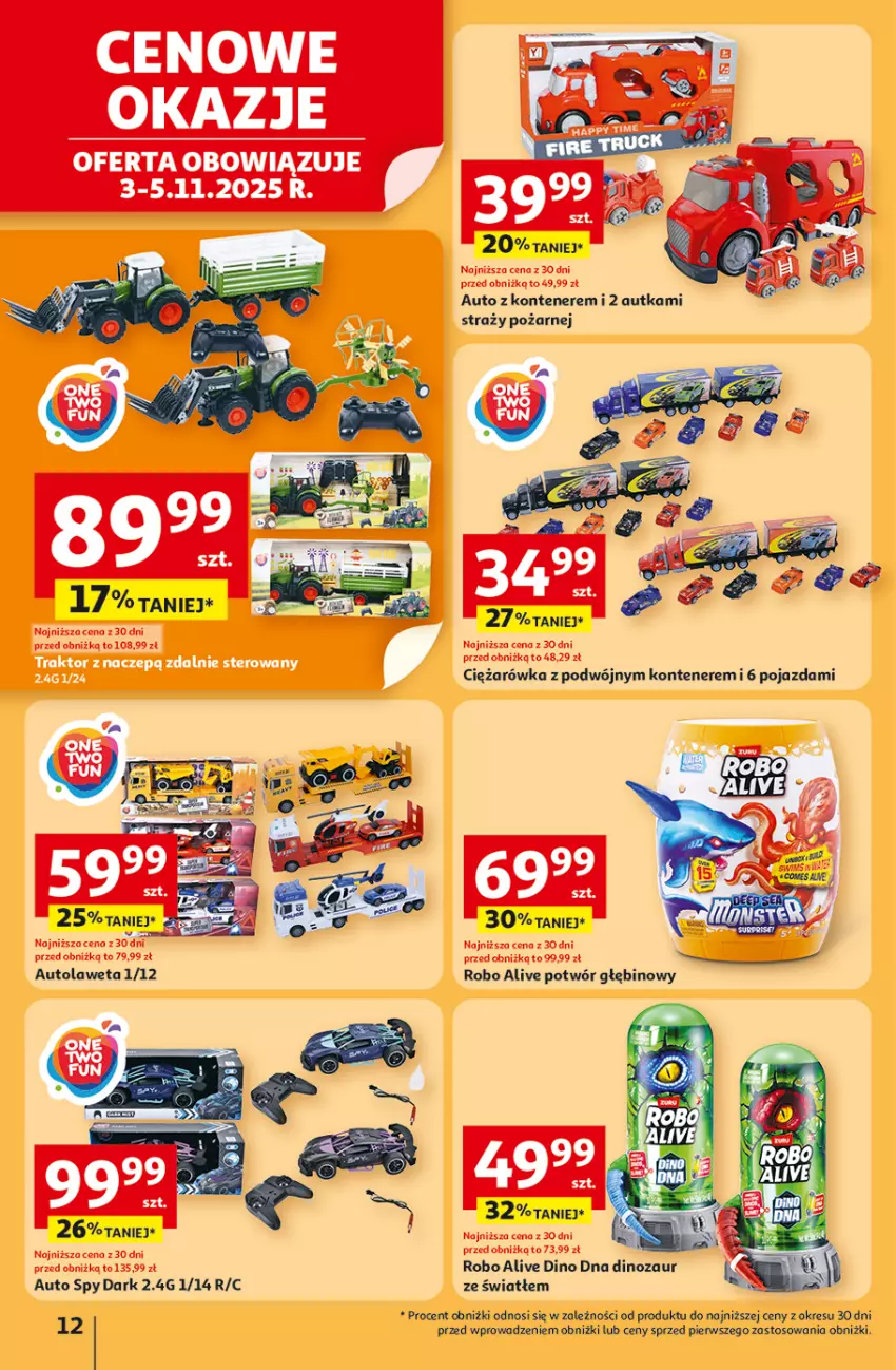 Gazetka promocyjna Auchan - Pewność niskich cen Hipermarket - ważna 30.10 do 05.11.2025 - strona 12 - produkty: Dinozaur, Pojazd