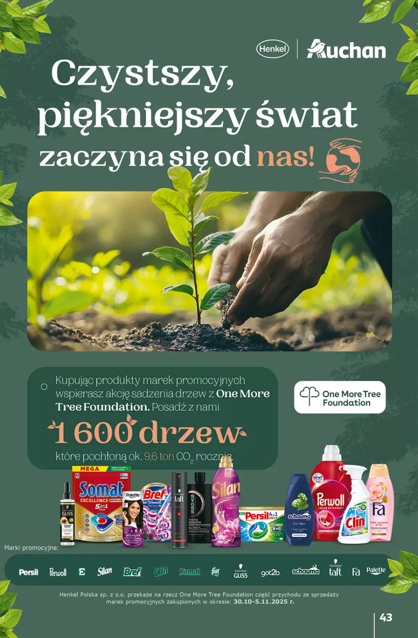 Gazetka promocyjna Auchan - Pewność niskich cen Hipermarket - ważna 30.10 do 05.11.2025 - strona 43 - produkty: Fa, Foundation, Taft