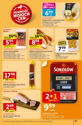 Gazetka promocyjna Auchan - Pewność niskich cen Hipermarket - Gazetka - ważna od 05.11 do 05.11.2025 - strona 21 - produkty: Kurczak, Pierogi, Krakus, Sok, Gra, BIC, Salami, Sokołów, Kiełbasa z piersi kurczaka, Szynka, Morliny, Boczek, Kiełbasa