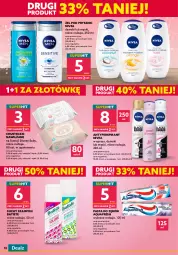 Gazetka promocyjna Dealz - NOWA GAZETKARaz Dwa Trzy Superceny! - Gazetka - ważna od 01.06 do 01.06.2022 - strona 12 - produkty: Aquafresh, Pasta do zębów, Disney, Chusteczki, Szampon, Suchy szampon, Batiste, Antyperspirant, Nivea