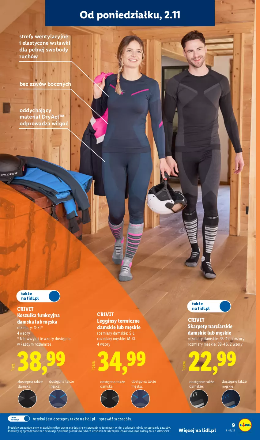 Gazetka promocyjna Lidl - Katalog - ważna 02.11 do 08.11.2026 - strona 11 - produkty: Body, Gin, Karp, Kosz, Koszulka, Koszulka funkcyjna, Legginsy, LG