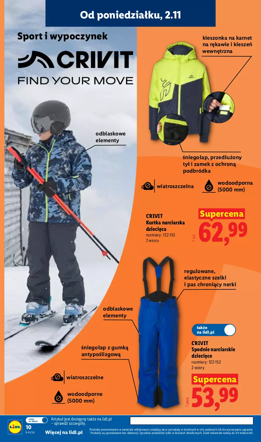 Gazetka promocyjna Lidl - Katalog - ważna 02.11 do 08.11.2026 - strona 12 - produkty: Dzieci, Kurtka, Por, Spodnie, Sport
