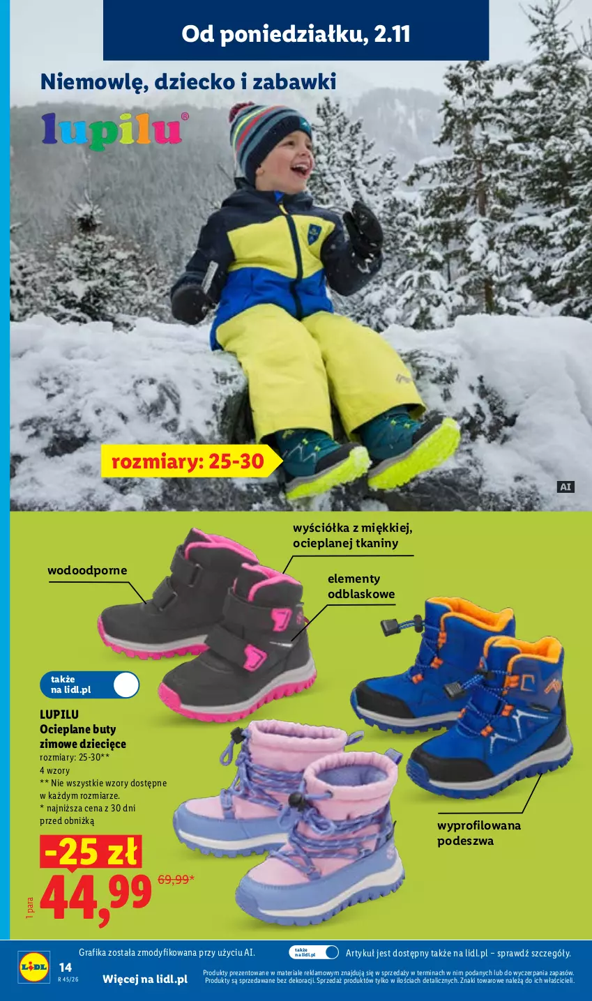 Gazetka promocyjna Lidl - Katalog - ważna 02.11 do 08.11.2026 - strona 18 - produkty: Buty, Buty zimowe, Dzieci, Gra, Grafika, Por