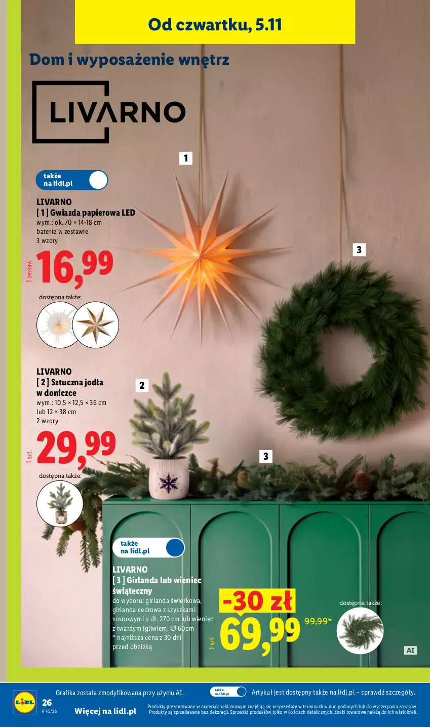 Gazetka promocyjna Lidl - Katalog - ważna 02.11 do 08.11.2026 - strona 32 - produkty: Girlanda, Gra, Grafika, Gwiazda, Ivar, Papier, Sos, Wieniec