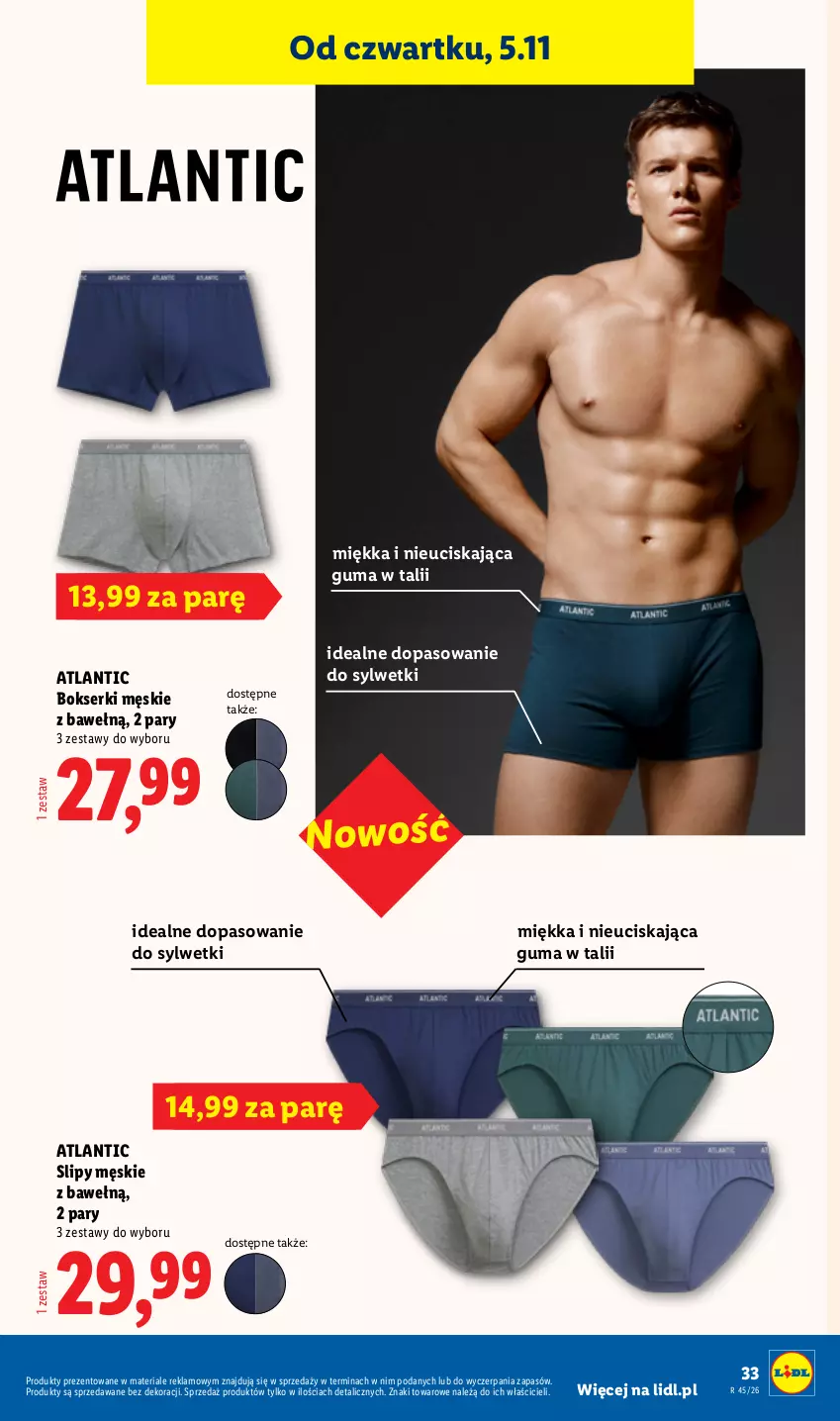 Gazetka promocyjna Lidl - Katalog - ważna 02.11 do 08.11.2026 - strona 39 - produkty: Bokserki, Ser, Slipy