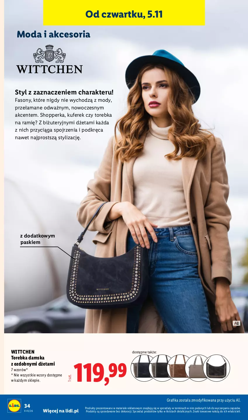 Gazetka promocyjna Lidl - Katalog - ważna 02.11 do 08.11.2026 - strona 40 - produkty: Fa, Gra, Grafika, Moda, Sony, Torebka, Wittchen