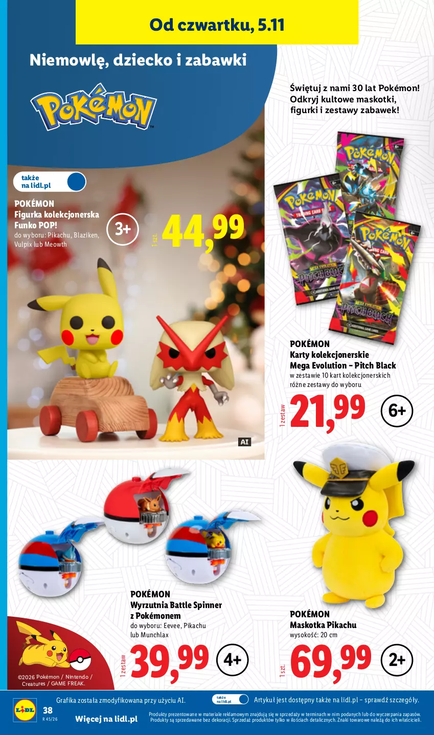 Gazetka promocyjna Lidl - Katalog - ważna 02.11 do 08.11.2026 - strona 44 - produkty: Gra, Grafika, Lack, Pokémon, Sok, Wyrzutnia