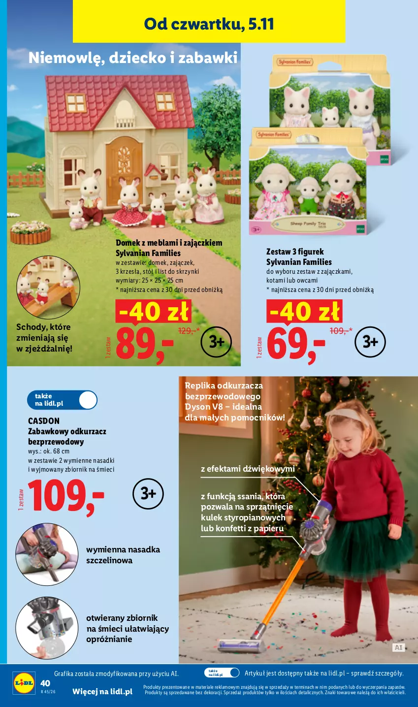 Gazetka promocyjna Lidl - Katalog - ważna 02.11 do 08.11.2026 - strona 46 - produkty: Fa, Gra, Grafika, Odkurzacz, Odkurzacz bezprzewodowy, Papier, Stół, Sylvanian Families