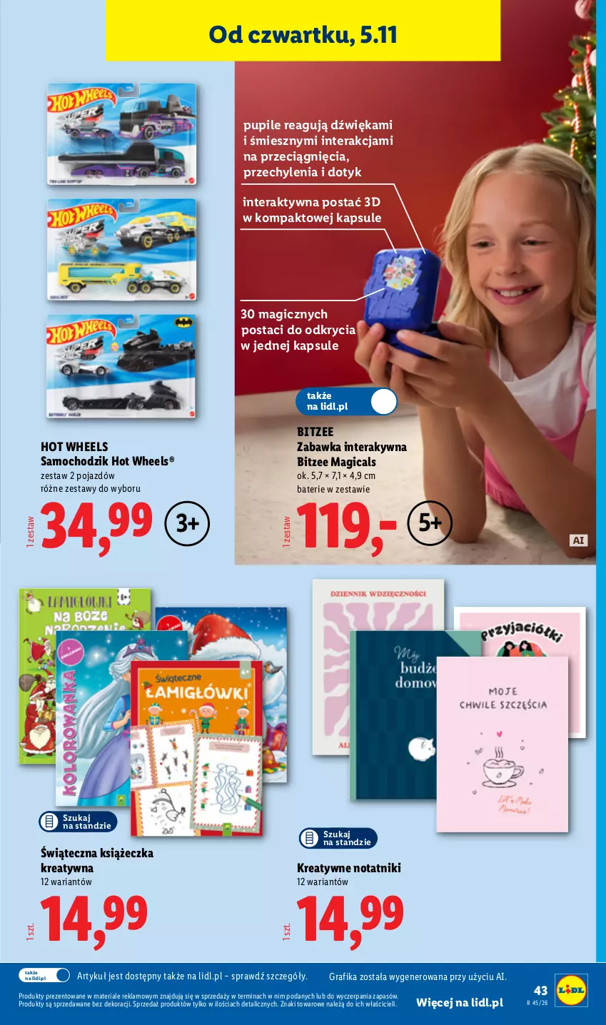 Gazetka promocyjna Lidl - Katalog - ważna 02.11 do 08.11.2026 - strona 49 - produkty: Chodzik, Gra, Grafika, Hot Wheels, Pojazd, Tera, Zabawka
