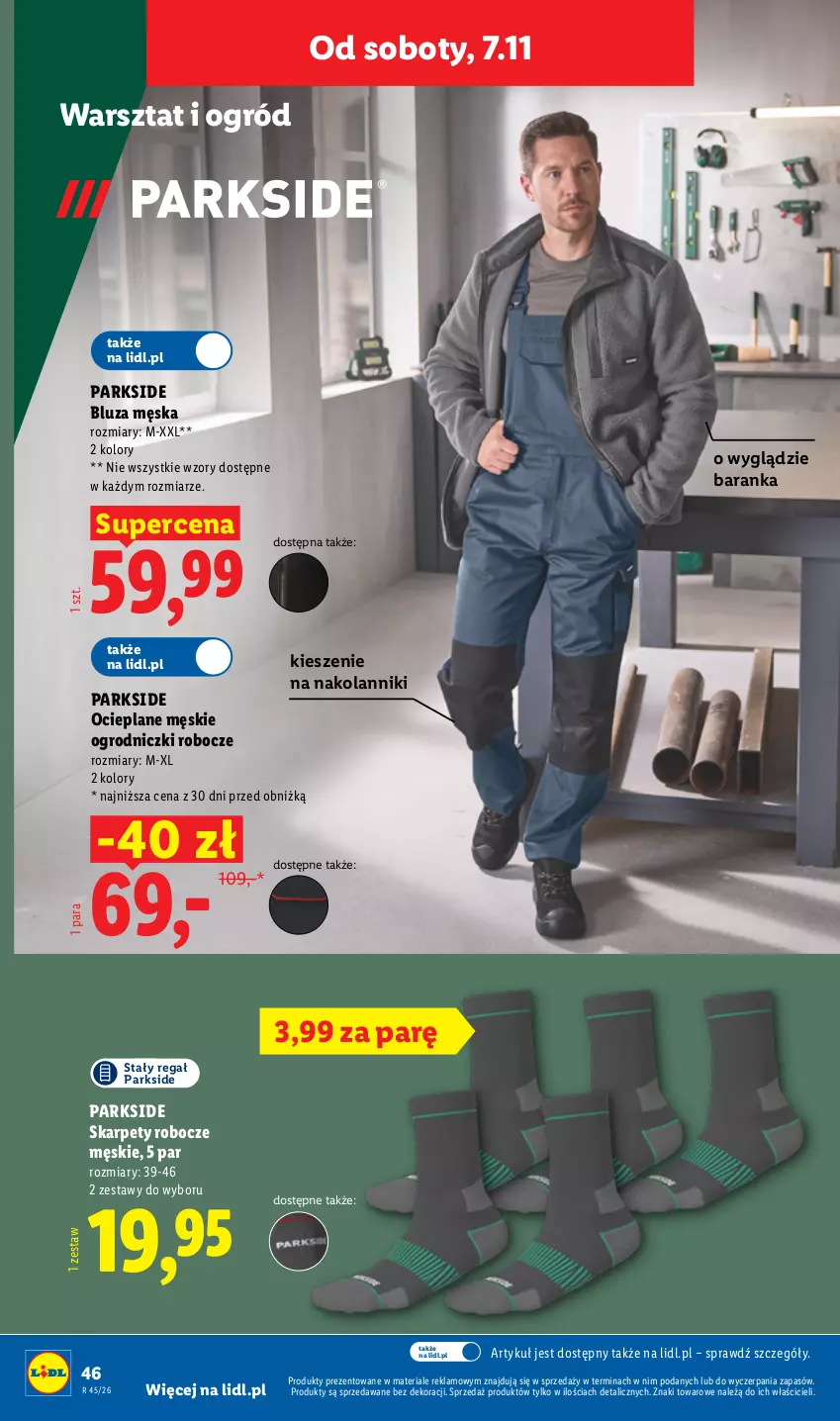 Gazetka promocyjna Lidl - Katalog - ważna 02.11 do 08.11.2026 - strona 56 - produkty: Bluza, Karp, Ogród, Parkside, Regał
