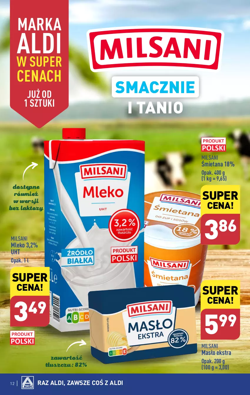Gazetka promocyjna Aldi - Pełna oferta - ważna 19.02 do 24.02.2024 - strona 12 - produkty: Masło, Mleko