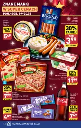 Gazetka promocyjna Aldi - Pełna oferta - Gazetka - ważna od 24.02 do 24.02.2024 - strona 14 - produkty: Président, Parówki, Coca-Cola, Dr. Oetker, Pizza, Camembert, Czekolada, Fanta, Flora, Sprite, Berlinki, Milka, Fa