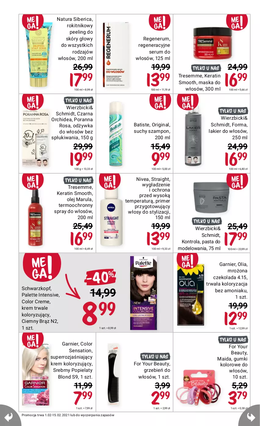 Gazetka promocyjna Rossmann - Luty I - ważna 01.02 do 14.02.2021 - strona 12 - produkty: BIC, For Your Beauty, Maska, Natura Siberica, Nivea, Por, Rum, Sati, Ser, Serum