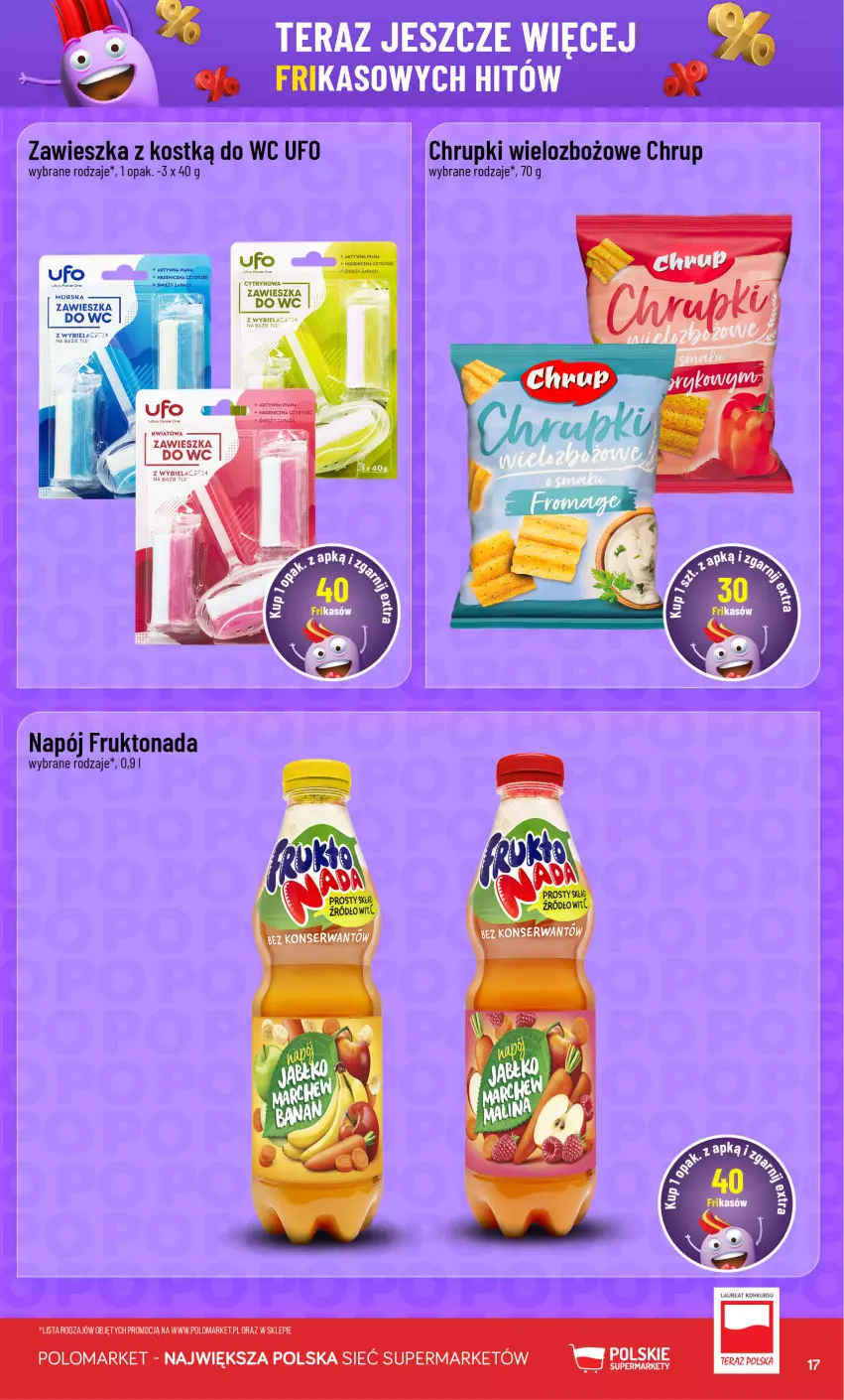 Gazetka promocyjna PoloMarket - Katalog Frikasy - ważna 29.07 do 04.08.2026 - strona 17 - produkty: Chrupki, Laur, Napój, Tera, Zawieszka do wc