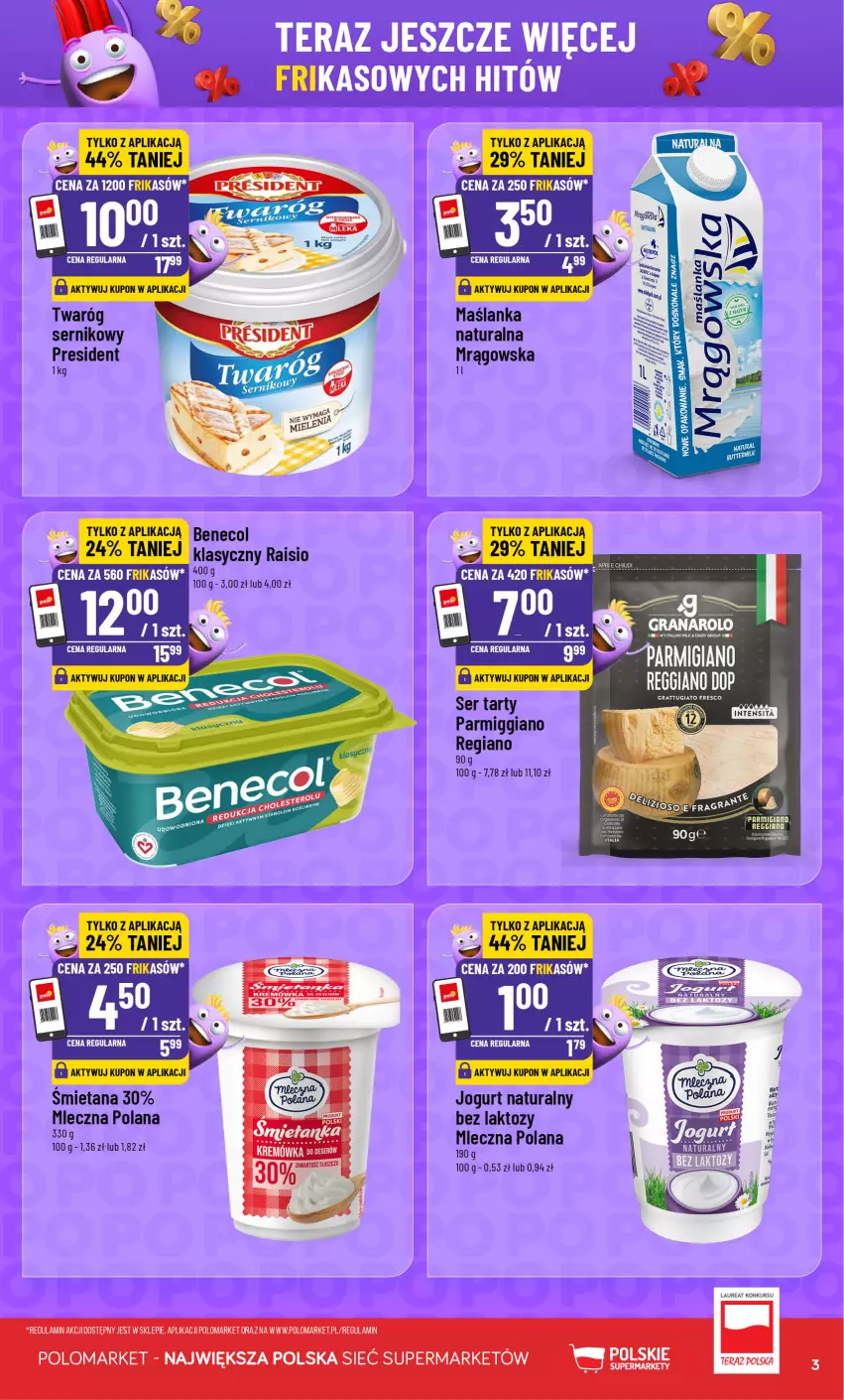 Gazetka promocyjna PoloMarket - Katalog Frikasy - ważna 29.07 do 04.08.2026 - strona 3 - produkty: Benecol, Jogurt, Jogurt naturalny, LANA, Laur, Maślanka, Ser