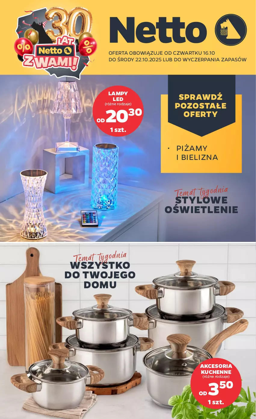 Gazetka promocyjna Netto - Od Czwartku Przemysłowa - ważna 16.10 do 22.10.2025 - strona 1 - produkty: Bielizna