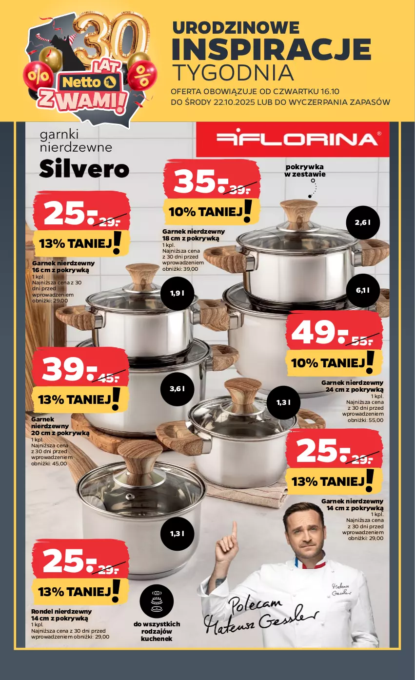 Gazetka promocyjna Netto - Od Czwartku Przemysłowa - ważna 16.10 do 22.10.2025 - strona 2 - produkty: Garnek, Rondel