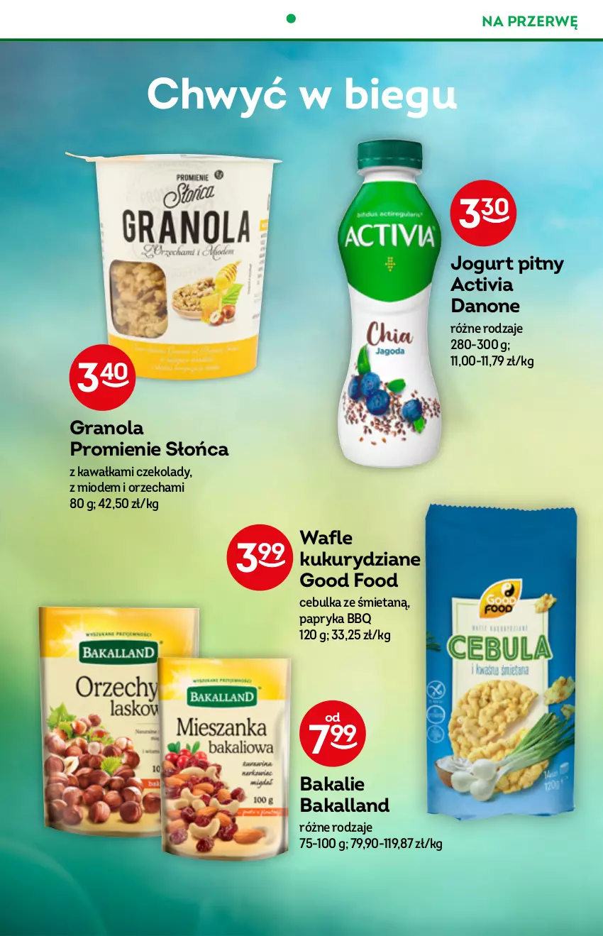 Gazetka promocyjna Żabka - ważna 22.12.2021 do 04.01.2022 - strona 33 - produkty: Activia, Bakalland, Danone, Gra, Granola, Jogurt, Jogurt pitny, Kawa, Papryka, Wafle