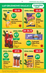 Gazetka promocyjna Żabka - Gazetka - ważna od 04.01 do 04.01.2022 - strona 3 - produkty: Cebula, Ciastka, Krakus, Sok, Ser, Gin, Chipsy, Coca-Cola, Czekolada, Crunchips, Kabanos, Napój, Oreo, Milka, Hortex