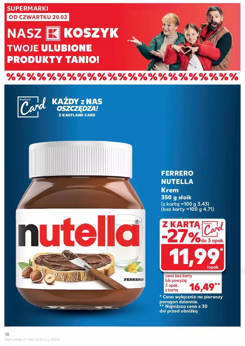 Gazetka promocyjna Kaufland - Gazetka tygodnia - ważna 20.02 do 26.02.2025 - strona 18 - produkty: Ferrero, Kosz, Nutella