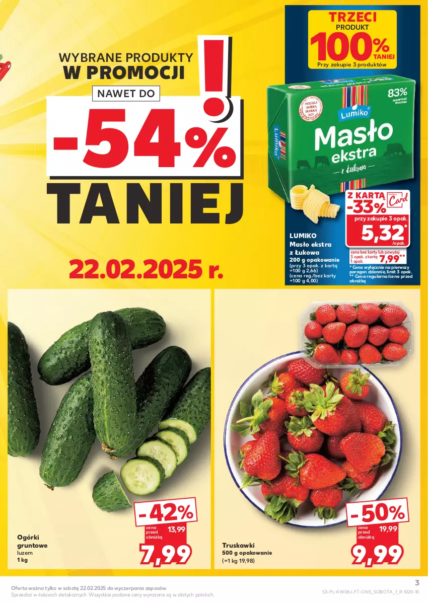 Gazetka promocyjna Kaufland - Gazetka tygodnia - ważna 20.02 do 26.02.2025 - strona 3 - produkty: Grunt, Masło, Truskawki