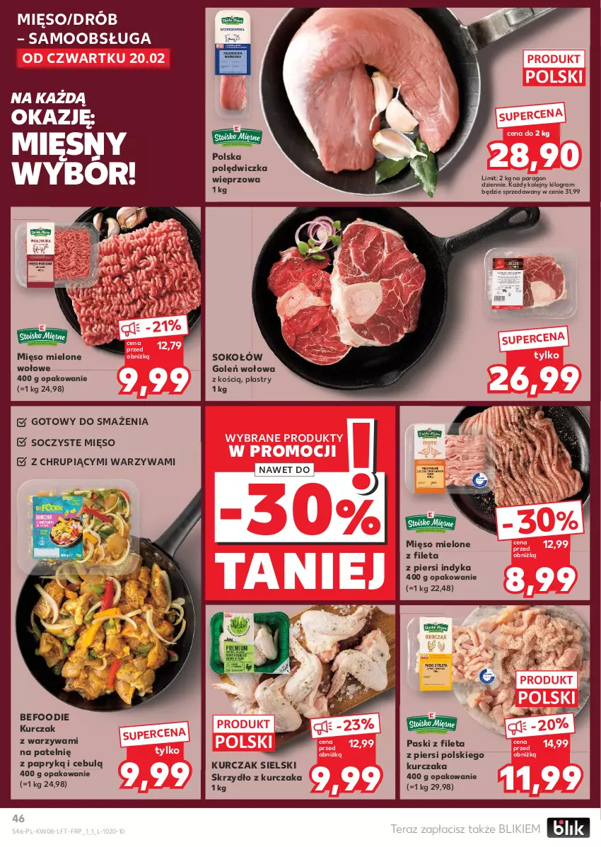 Gazetka promocyjna Kaufland - Gazetka tygodnia - ważna 20.02 do 26.02.2025 - strona 46 - produkty: Drób, Gra, Kurczak, Mięso, Mięso mielone, Olej, Polędwiczka wieprzowa, Sok, Sokołów, Tera, Warzywa