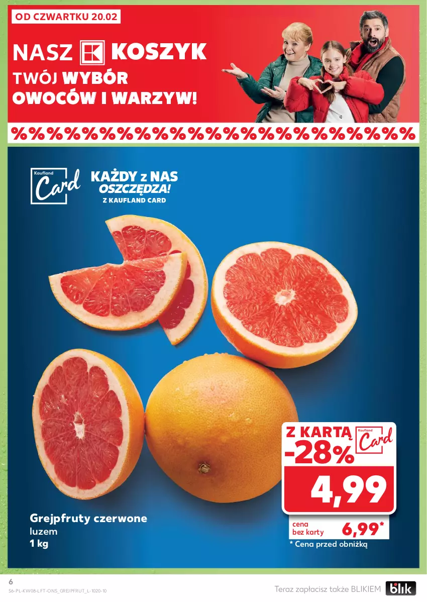 Gazetka promocyjna Kaufland - Gazetka tygodnia - ważna 20.02 do 26.02.2025 - strona 6 - produkty: Grejpfrut, Kosz, Tera