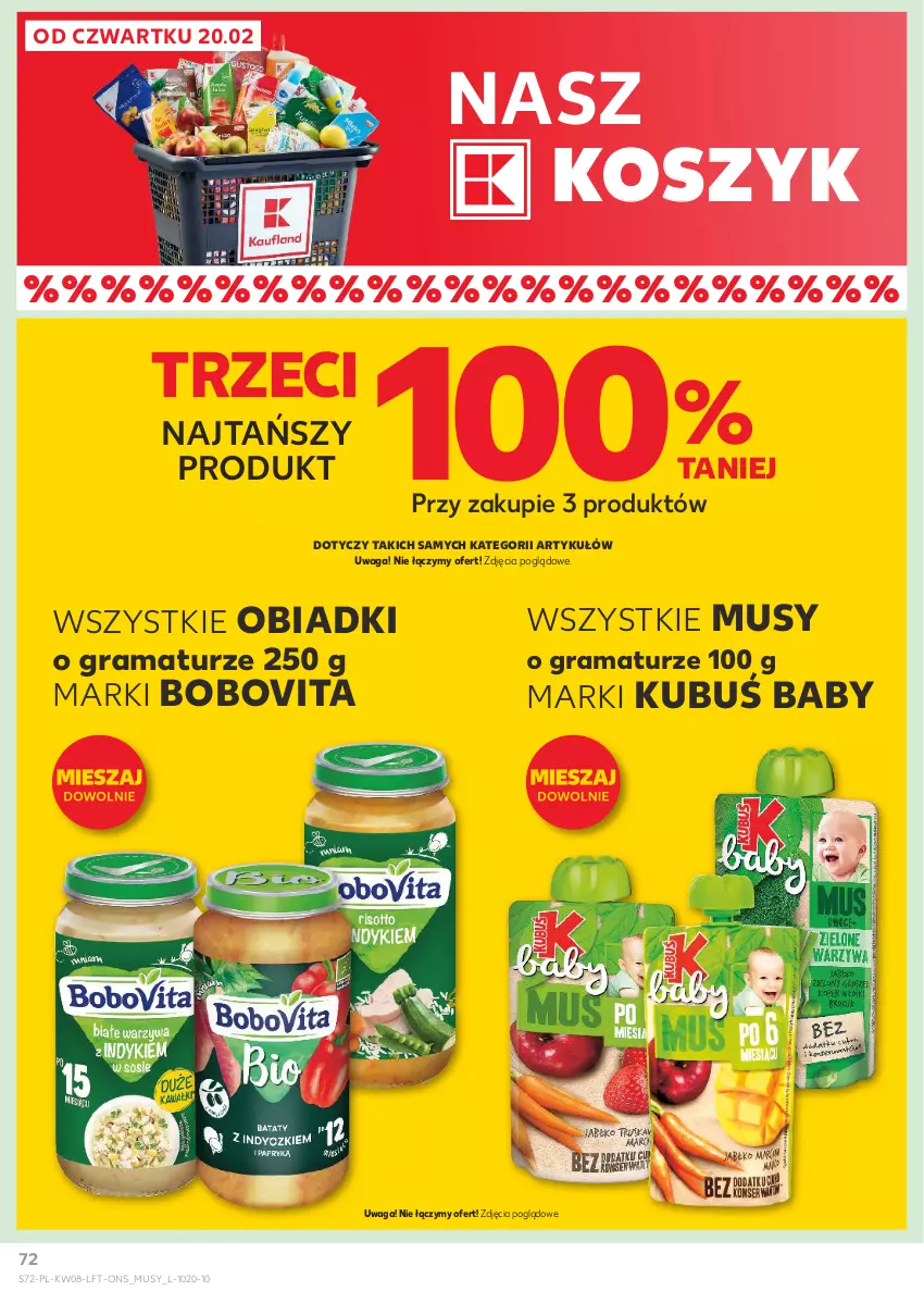 Gazetka promocyjna Kaufland - Gazetka tygodnia - ważna 20.02 do 26.02.2025 - strona 72 - produkty: BoboVita, Gra, Kosz, Kubuś, Mus, Rama, Waga