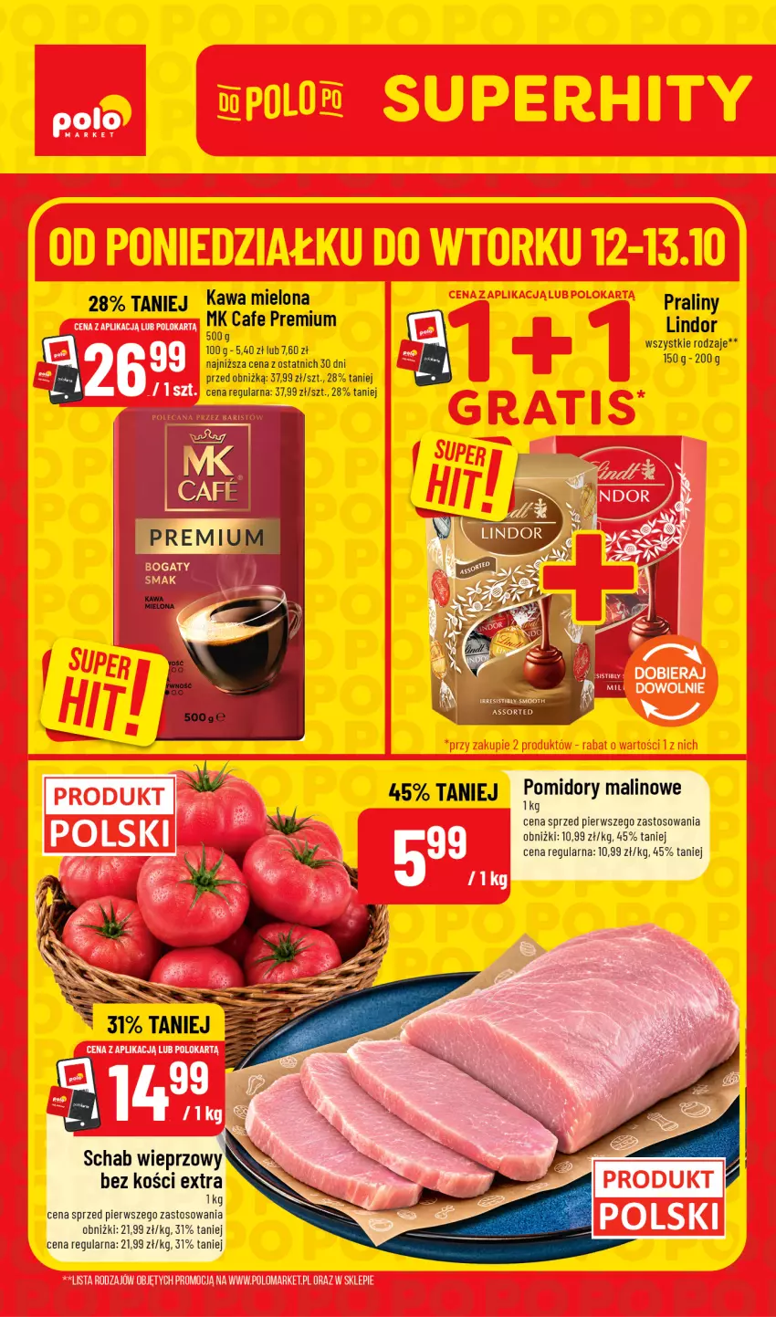 Gazetka promocyjna PoloMarket - Katalog Superhity - ważna 12.10 do 13.10.2026 - strona 1 - produkty: Kawa, Kawa mielona, Lindor, Praliny
