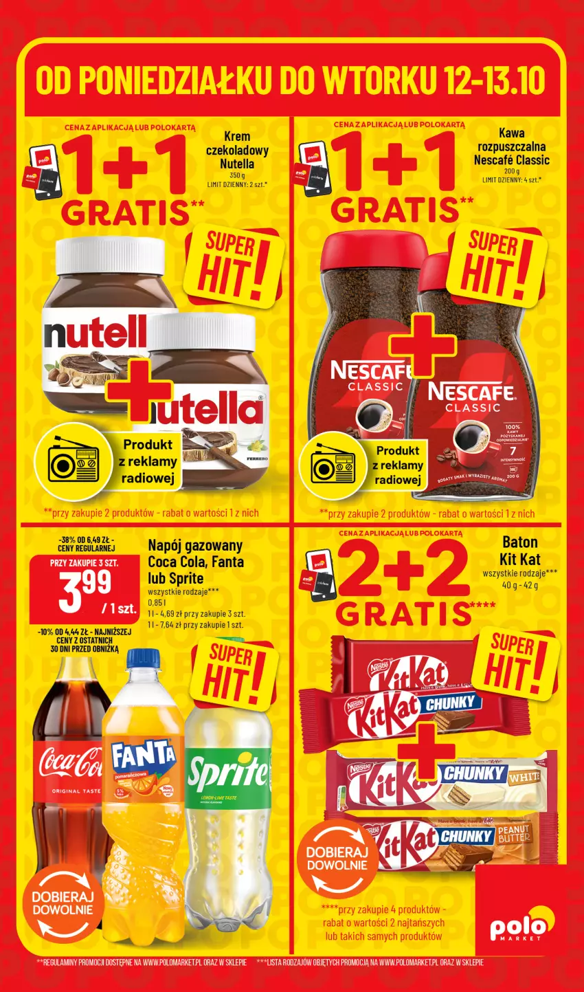Gazetka promocyjna PoloMarket - Katalog Superhity - ważna 12.10 do 13.10.2026 - strona 5 - produkty: Baton, Fa, Fanta, Kawa, Kit Kat, Napój, Napój gazowany, Nutella, Sprite