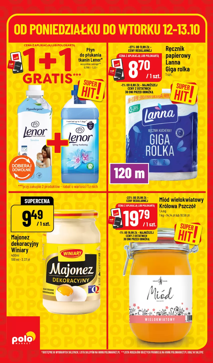 Gazetka promocyjna PoloMarket - Katalog Superhity - ważna 12.10 do 13.10.2026 - strona 6 - produkty: Majonez, Miód, Papier, Ręcznik, Ser, Winiary