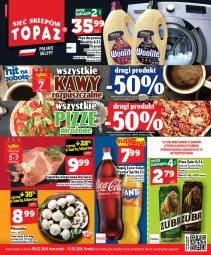 Gazetka promocyjna Topaz - Gazetka - Gazetka - ważna od 11.02 do 11.02.2026 - strona 1 - produkty: Piwa, Piwo, Piec, Gra, Coca-Cola, Pieczarka, Fanta, Sprite, Napój, Fa