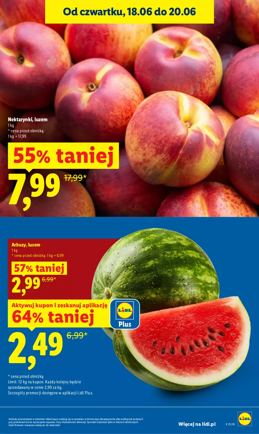 Gazetka promocyjna Lidl - Gazetka ważna od 18.06 do 20.06 - ważna 18.06 do 20.06.2026 - strona 11 - produkty: Arbuz, Nektar, Olej
