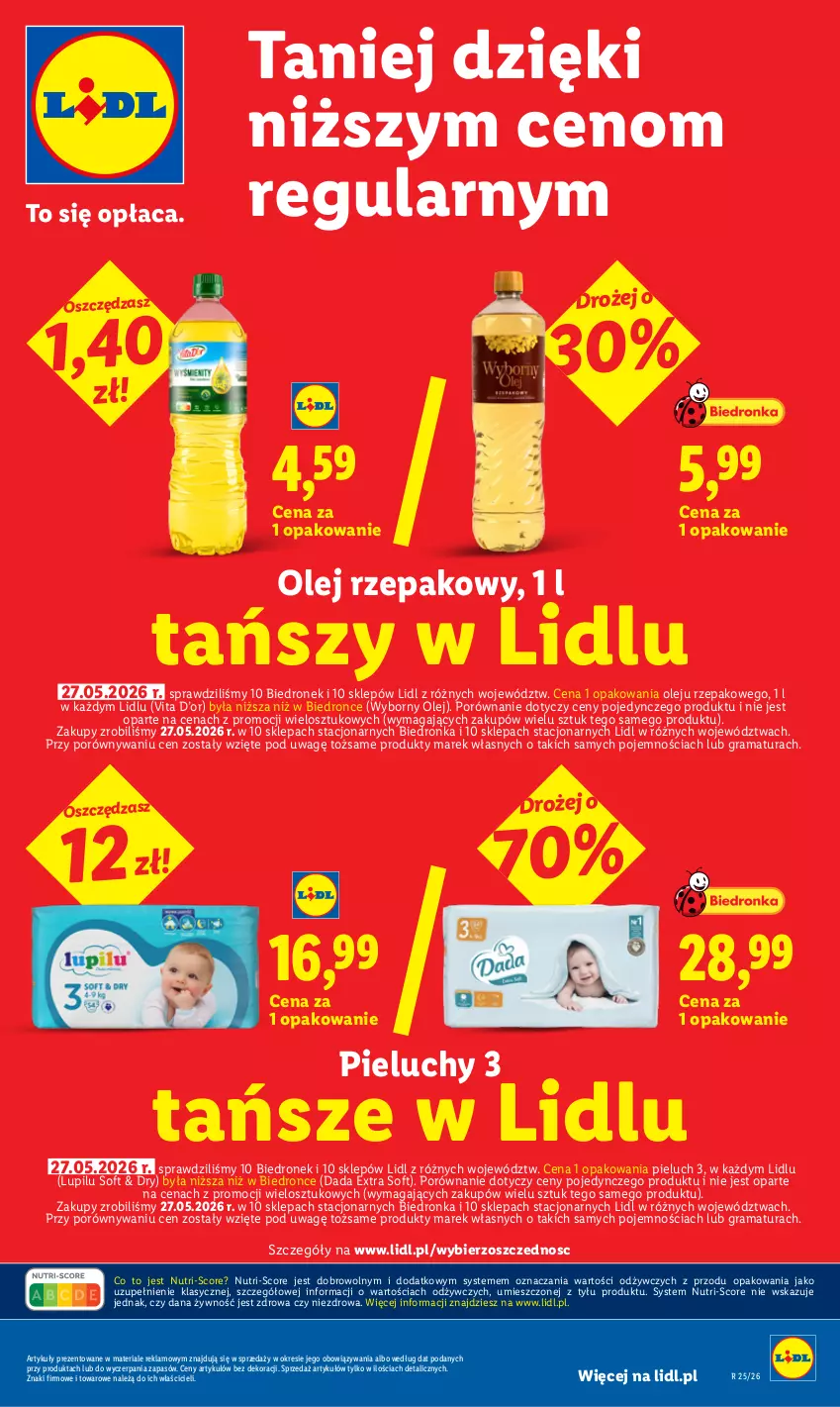 Gazetka promocyjna Lidl - Gazetka ważna od 18.06 do 20.06 - ważna 18.06 do 20.06.2026 - strona 31 - produkty: Dada, Gra, Olej, Olej rzepakowy, Pieluchy, Por, Rama