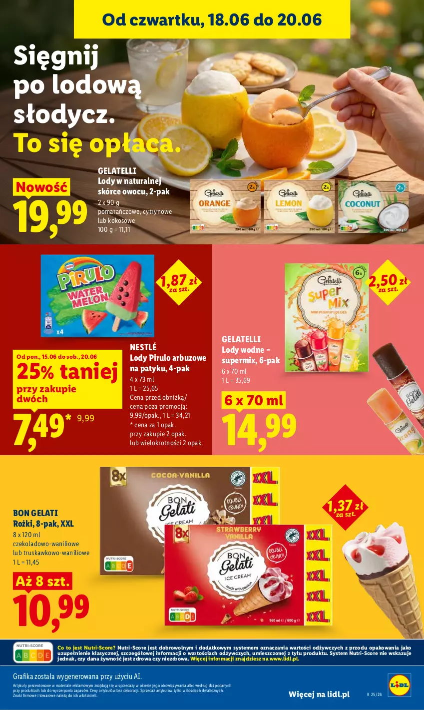 Gazetka promocyjna Lidl - Gazetka ważna od 18.06 do 20.06 - ważna 18.06 do 20.06.2026 - strona 55 - produkty: Arbuz, Gra, Grafika, Kokos, Lody, Nestlé