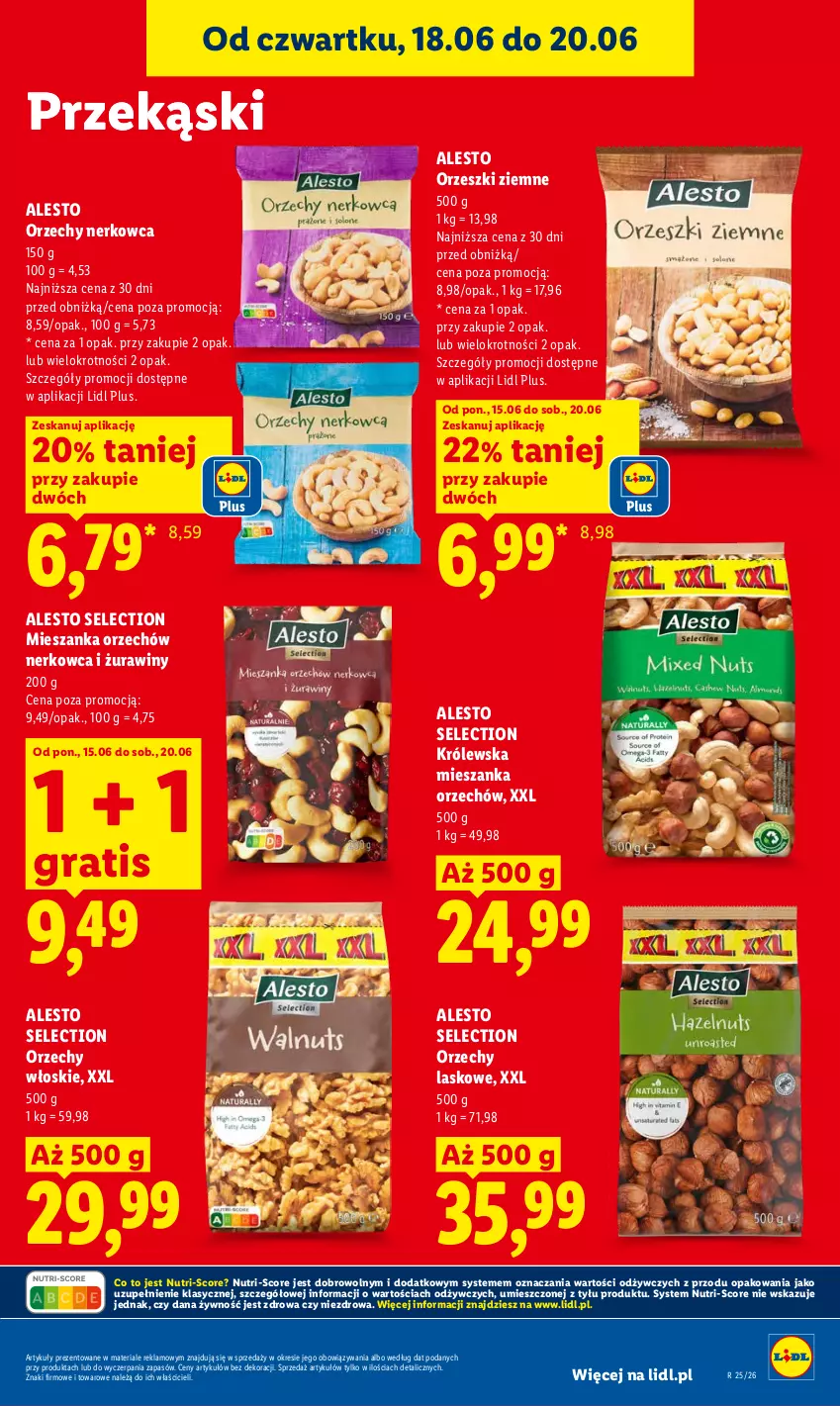 Gazetka promocyjna Lidl - Gazetka ważna od 18.06 do 20.06 - ważna 18.06 do 20.06.2026 - strona 67 - produkty: Gra, Orzechy włoskie, Orzeszki, Orzeszki ziemne