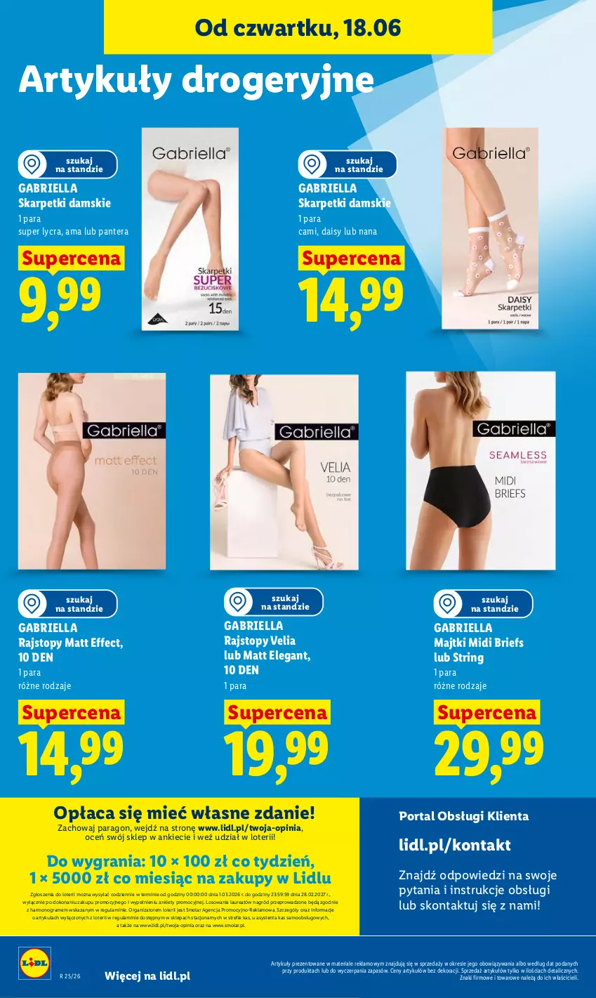 Gazetka promocyjna Lidl - Gazetka ważna od 18.06 do 20.06 - ważna 18.06 do 20.06.2026 - strona 80 - produkty: Brie, Gra, Karp, Laur, Majtki, Mola, Por, Portal, Rajstopy, Skarpetki, Tera, Top