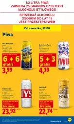 Gazetka promocyjna Lidl - Gazetka ważna od 18.06 do 20.06 - Gazetka - ważna od 20.06 do 20.06.2026 - strona 61 - produkty: Piwa, Gra, Tyskie, Tatra, Kozel