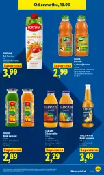 Gazetka promocyjna Lidl - Gazetka ważna od 18.06 do 20.06 - Gazetka - ważna od 20.06 do 20.06.2026 - strona 71 - produkty: Sok, Fortuna, Sok jabłkowy, Napój gazowany, Kubuś, Napój, Nektar, Grejpfrut