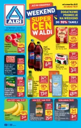 Gazetka promocyjna Aldi - Okazje weekendowe - Gazetka - ważna od 10.01 do 10.01.2026 - strona 1 - produkty: Banany, Mięso mielone z szynki, Mięso mielone, Kawa rozpuszczalna, Ser, Gin, Gra, Pepsi max, Kawa ziarnista, Królewski, Bell, Parówki, Mięsne specjały, Dallmayr, Kawa, Golden Seafood, Pepsi, Tuńczyk, Oliwa z oliwek, Bella, Jacobs, Masło, Olej, Pomidory, Mięso, Oliwa