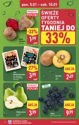 Gazetka promocyjna Aldi - Okazje weekendowe - Gazetka - ważna od 10.01 do 10.01.2026 - strona 10 - produkty: Warzywa, Jeżyny, Kiwi, Gruszki, Buraki